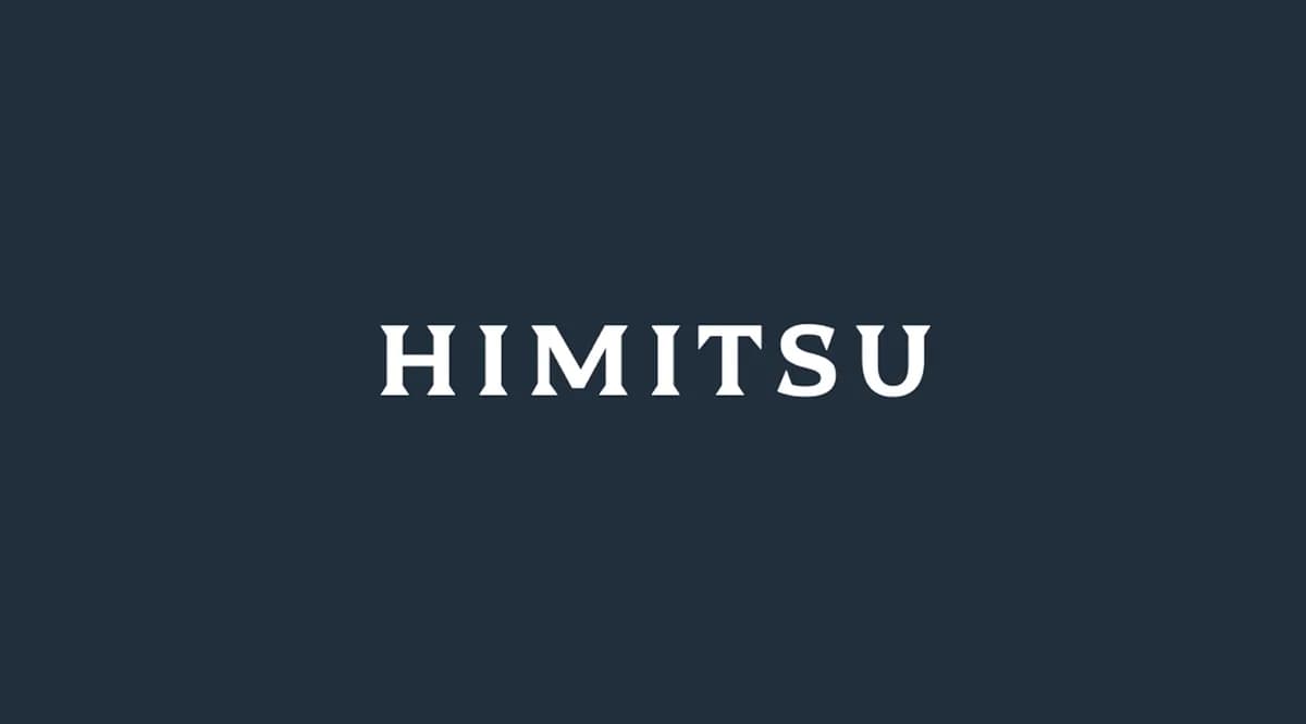 Logo du whisky japonais Himitsu sur fond bleu nuit